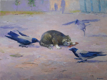 Oil painting Raven strategy Serdyuk Boris Petrovich