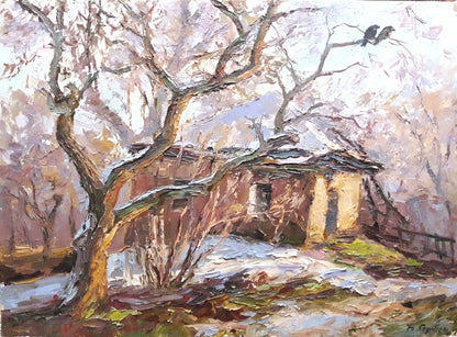 Oil painting Old apple tree Serdyuk Boris Petrovich