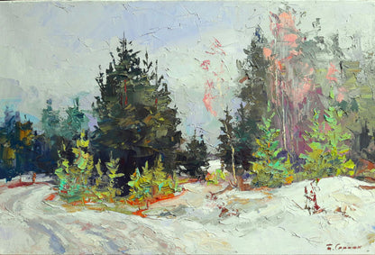 Oil painting Getting dark Serdyuk Boris Petrovich