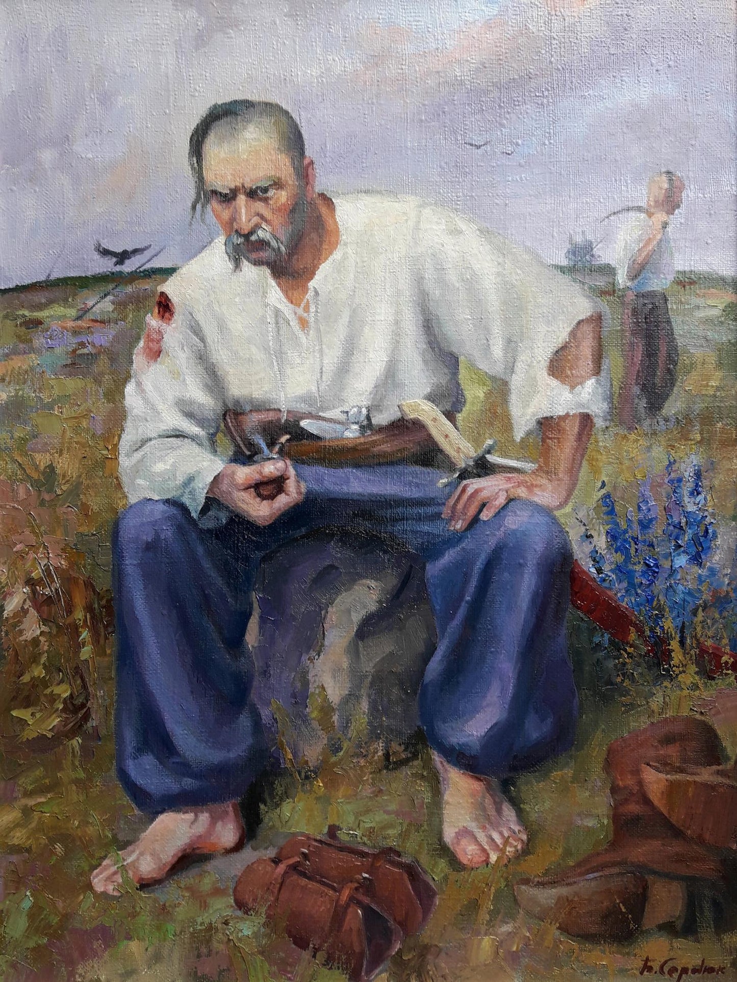 Oil painting Ivan Sirko Serdyuk Boris Petrovich