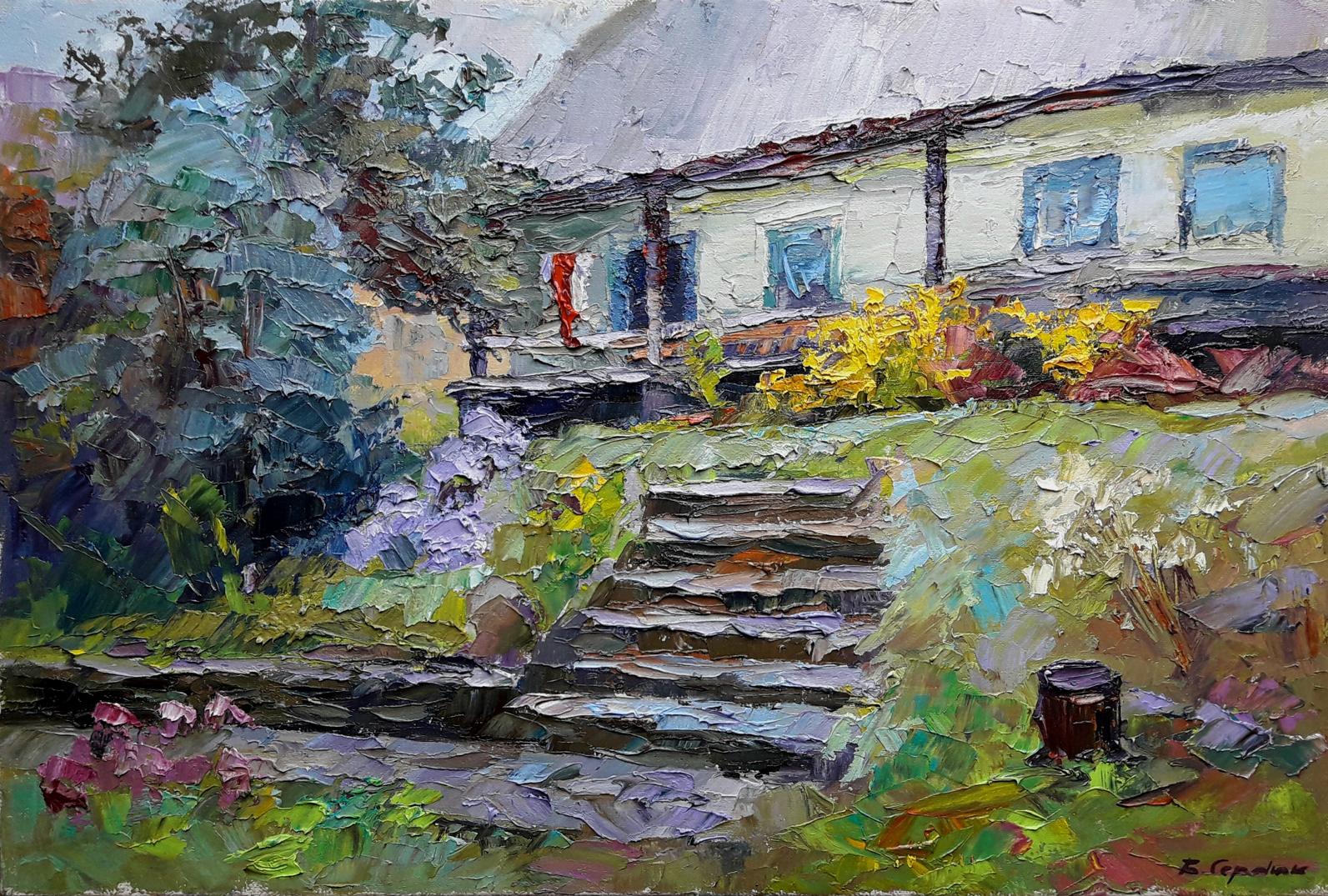 Oil painting In Transcarpathia Serdyuk Boris Petrovich