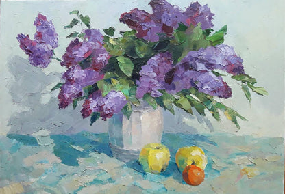 Oil painting Still life with lilac Serdyuk Boris Petrovich №SERB 507