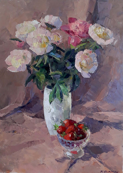 Oil painting Gifts of June Serdyuk Boris Petrovich