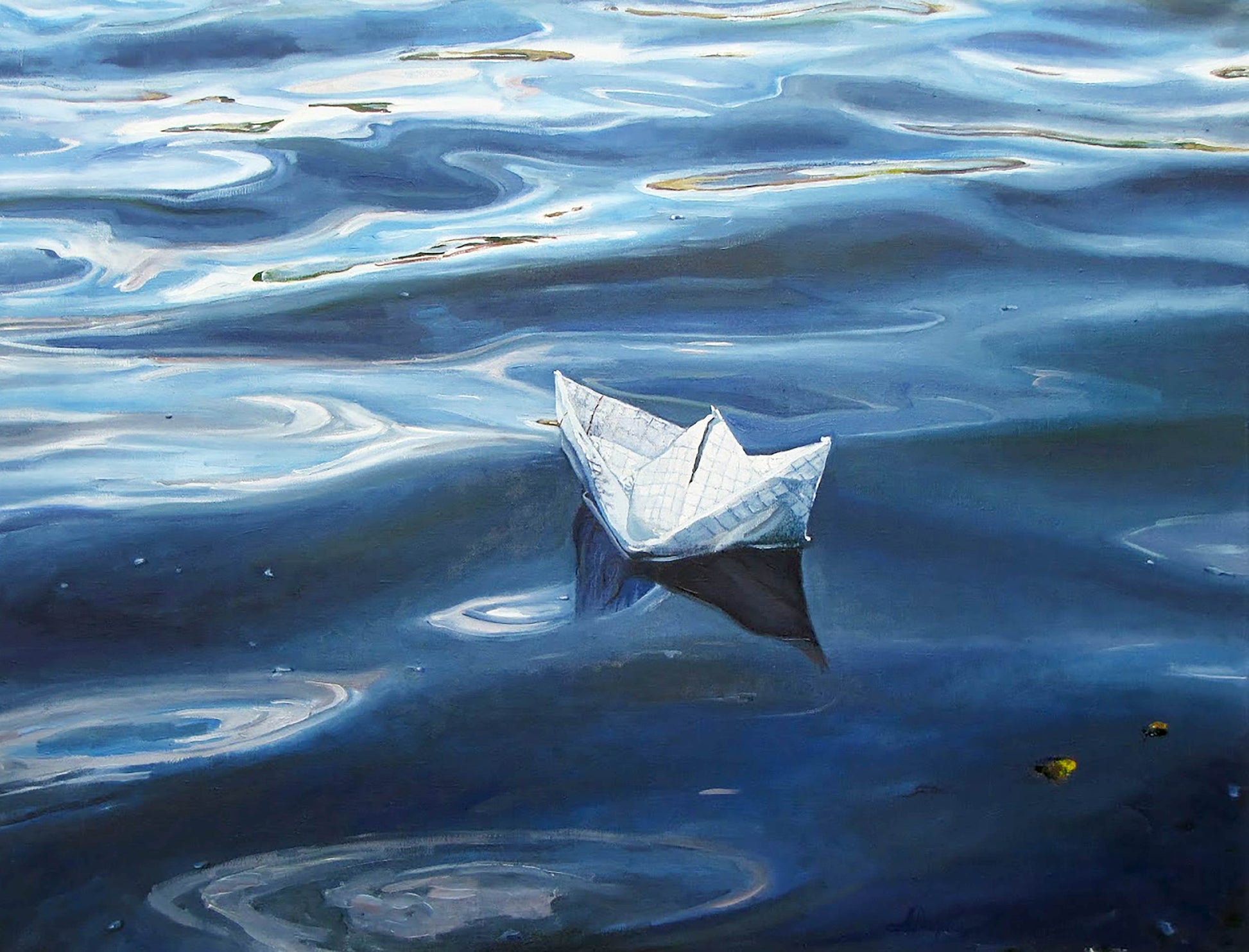 Oil painting Single swimming Varvarov Anatoly Viktorovich