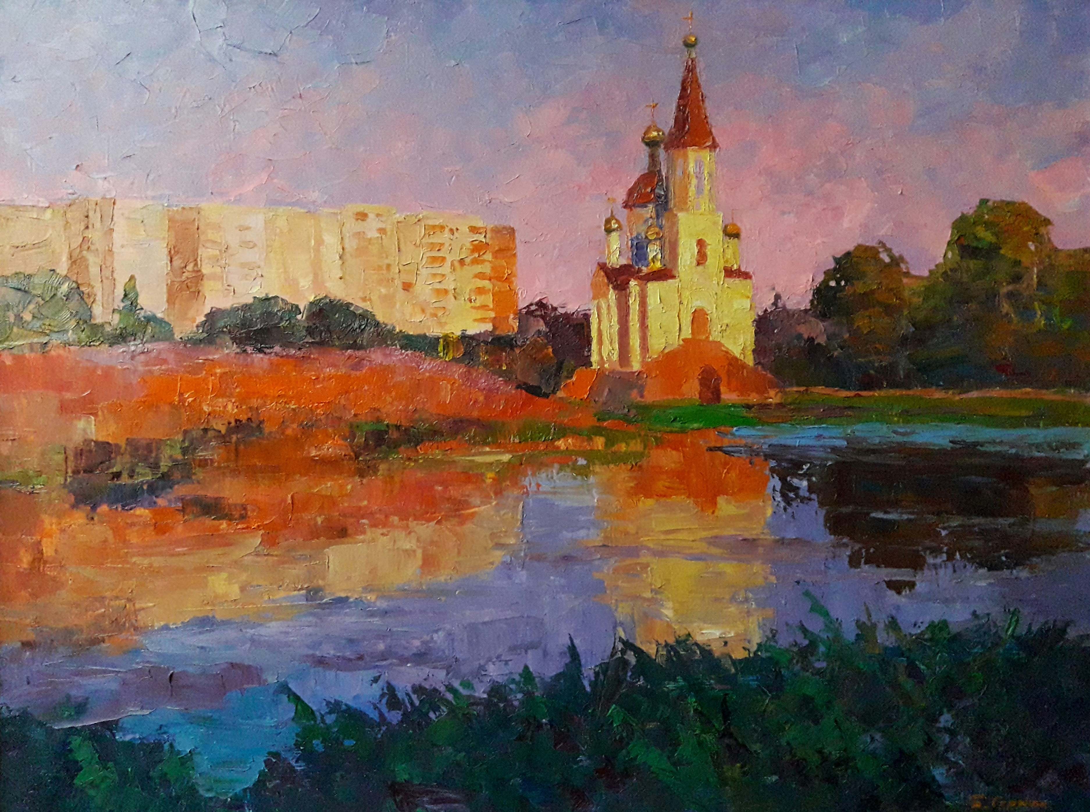 Oil painting In the evening Serdyuk Boris Petrovich