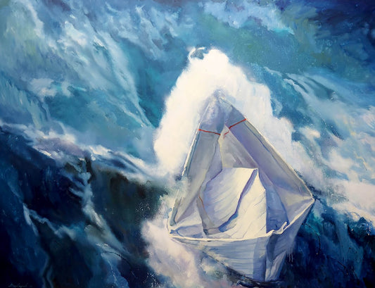 Oil painting Storm Varvarov Anatoly Viktorovich