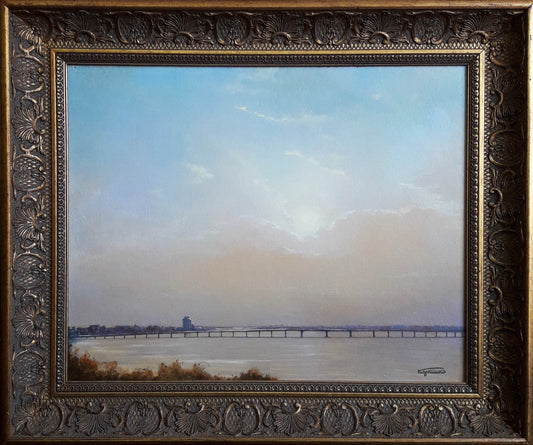 Oil painting Dawn over the Dnieper Korkishko Vasily