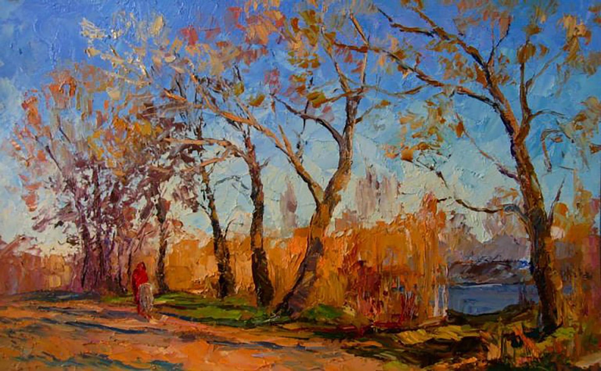 Oil painting On a walk / Serdyuk Boris Petrovich