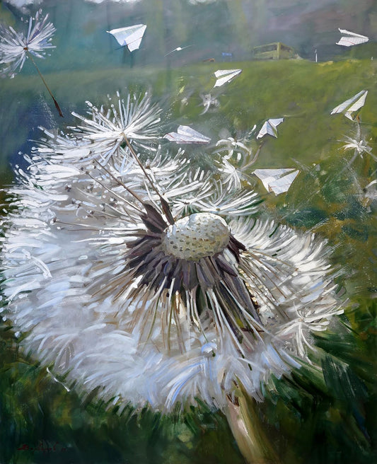 Oil painting Dandelion Varvarov Anatoly Viktorovich