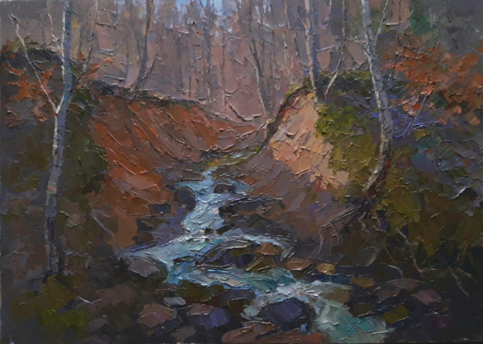 Oil painting Mountain stream Serdyuk Boris Petrovich