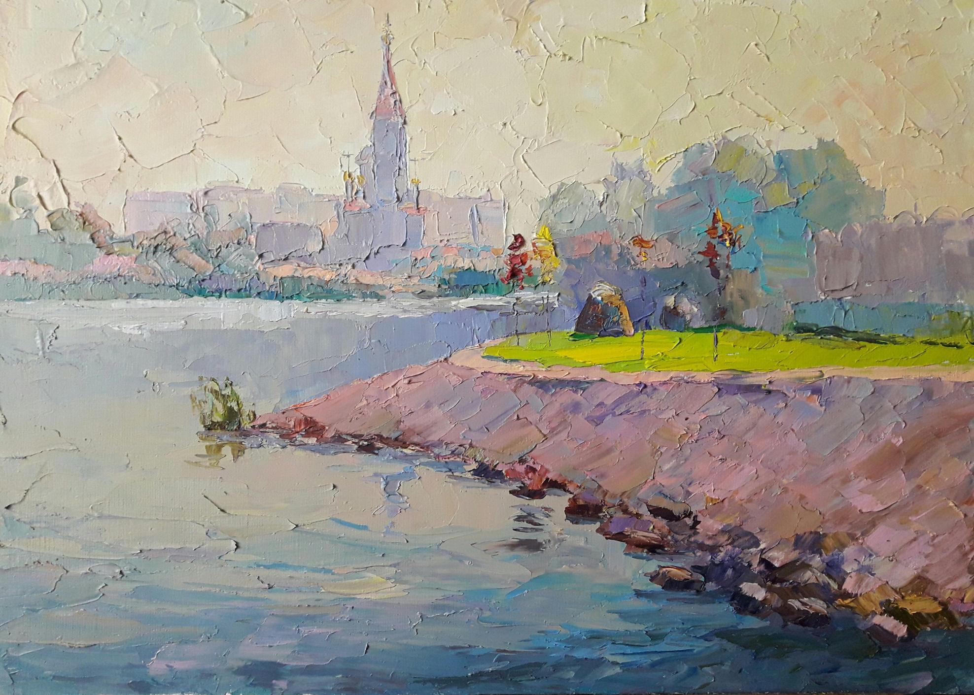 Oil painting Dry Kagamlyk River Serdyuk Boris Petrovich