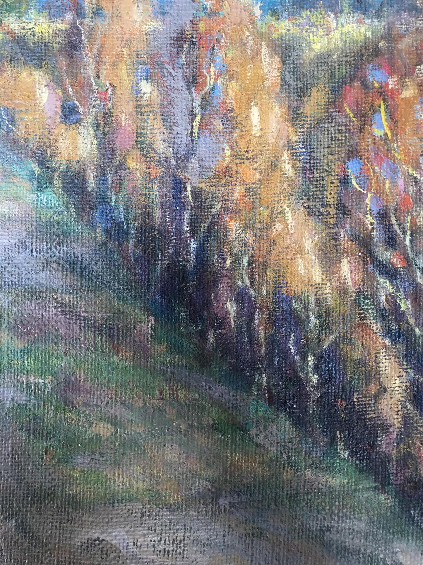 oil forest painting