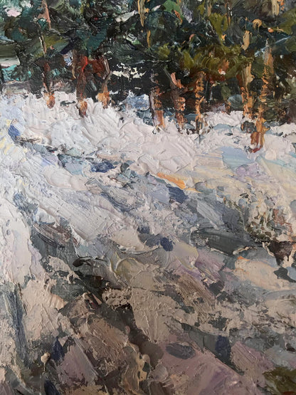 Oil painting Winter Sun Alexander Nikolaevich Cherednichenko