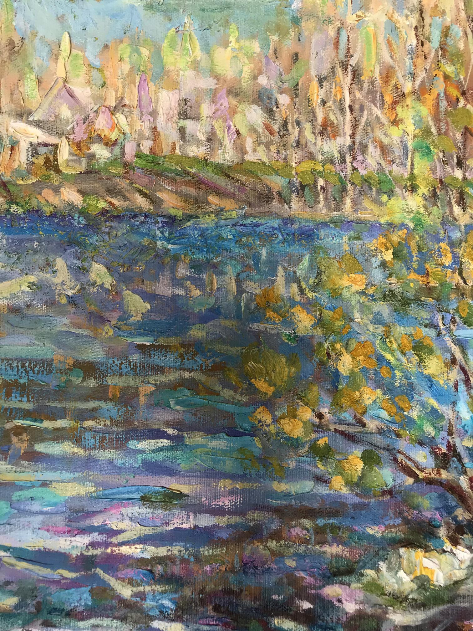 oil river painting