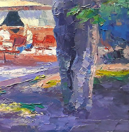 Oil painting Caravan Cafe Serdyuk Boris Petrovich