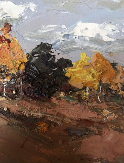 Oil painting Autumn days Alexander Nikolaevich Cherednichenko
