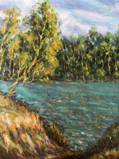 landscape painting river