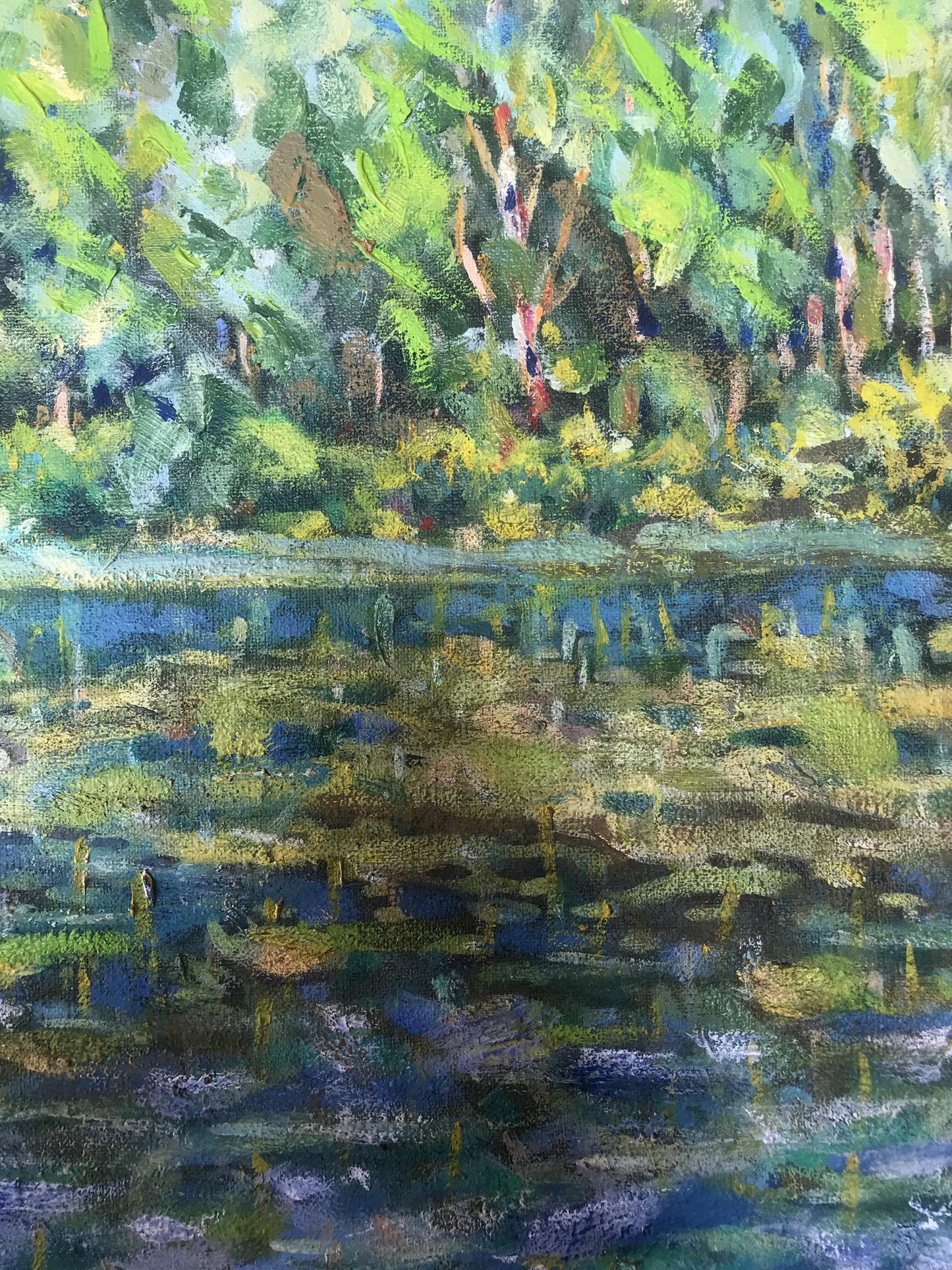 Oil Painting Summer Nature Landscape 