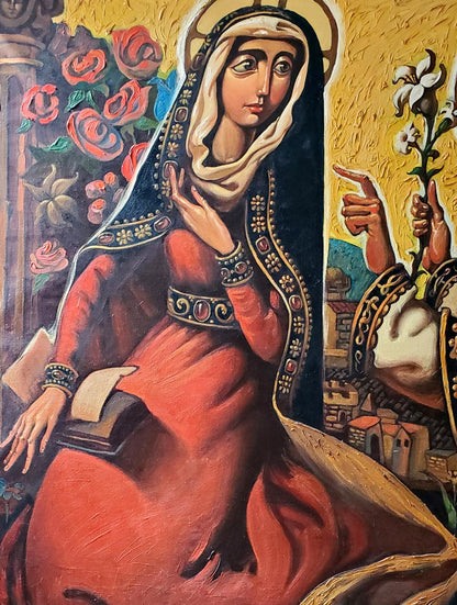 Oil painting Annunciation Litvinov Daniil Olegovich