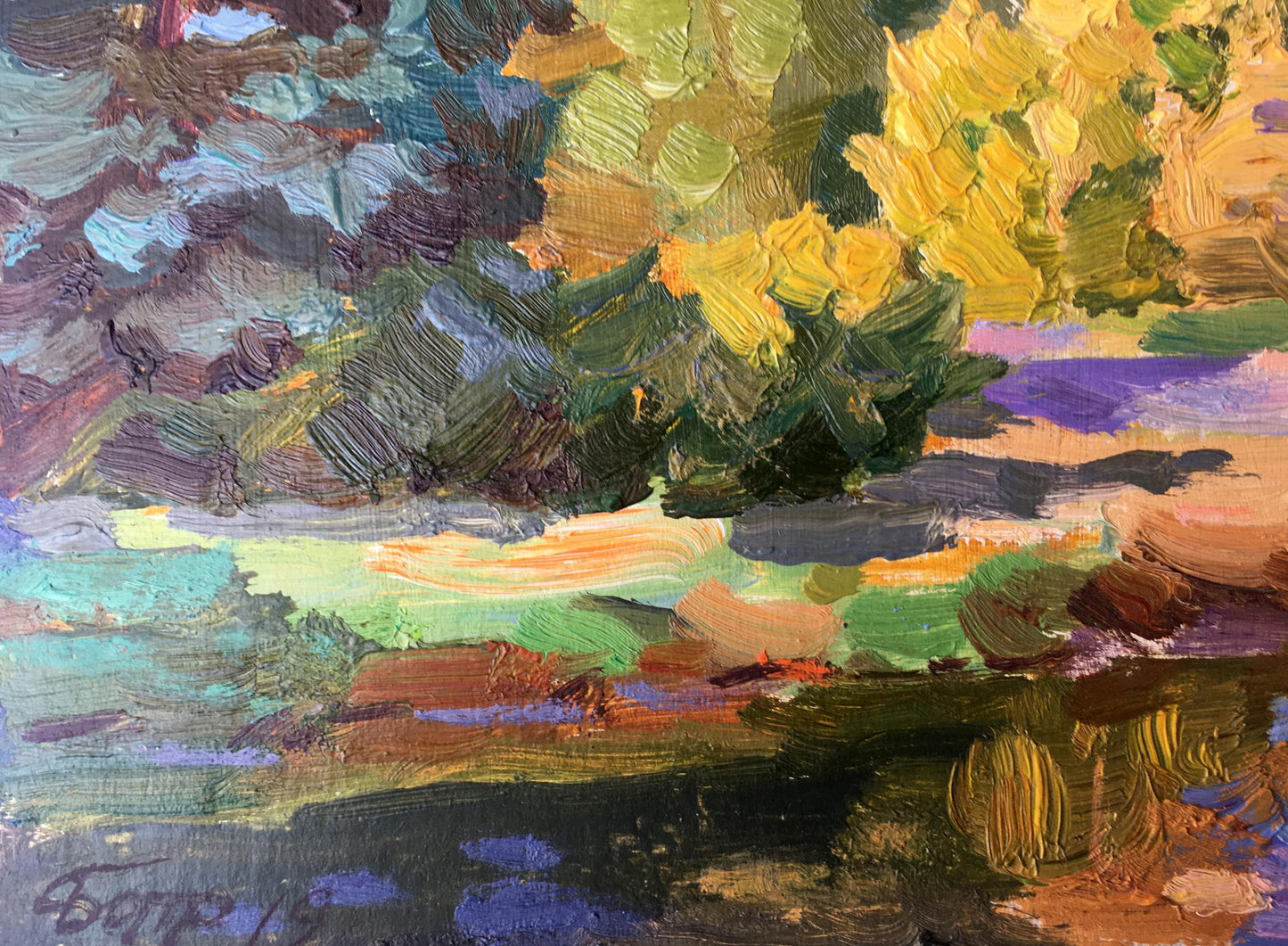 Oil painting Autumn Batrakov Vladimir Grigorievich
