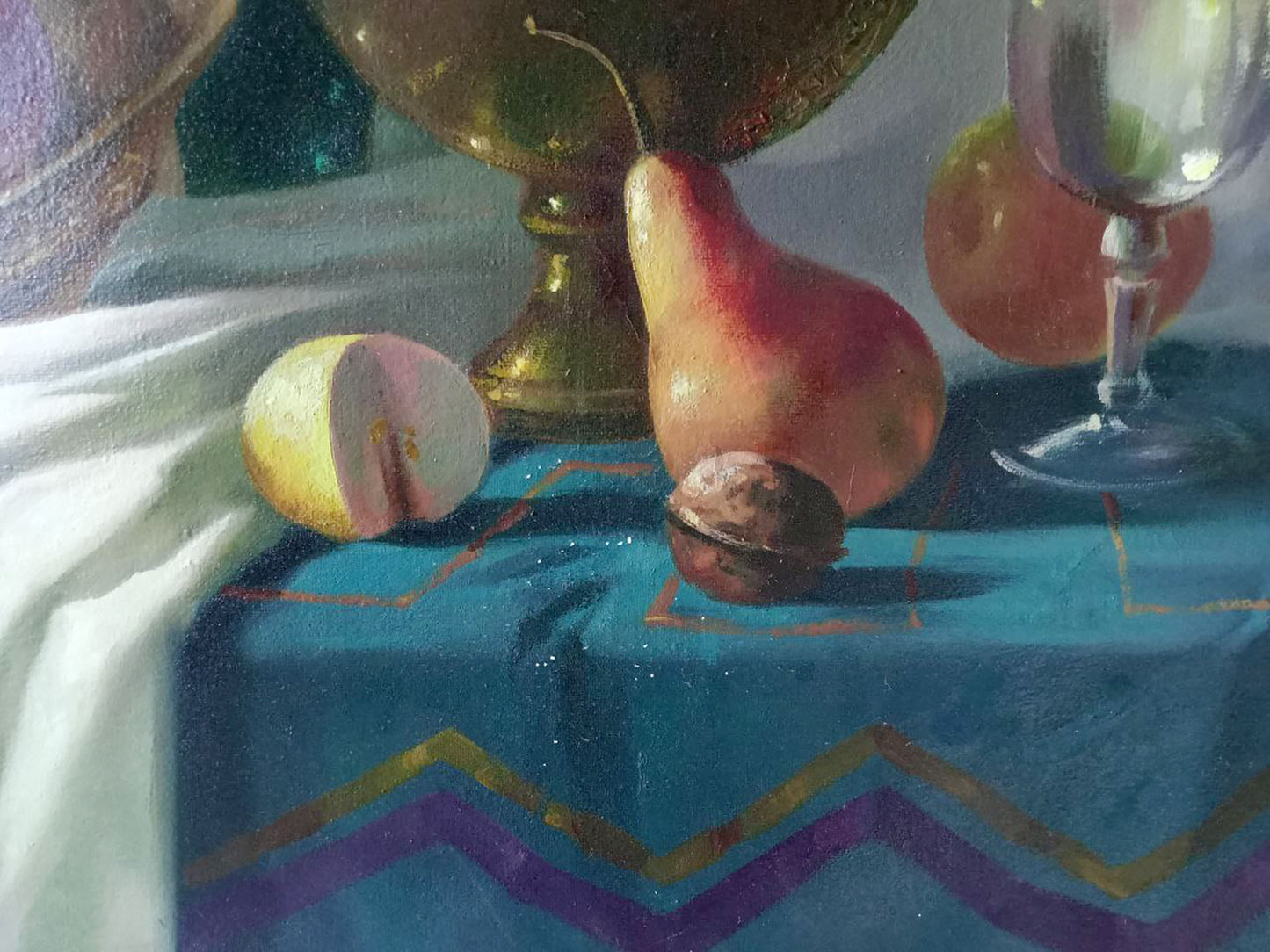 Oil painting Fruit still life Anatoly Borisovich Tarabanov