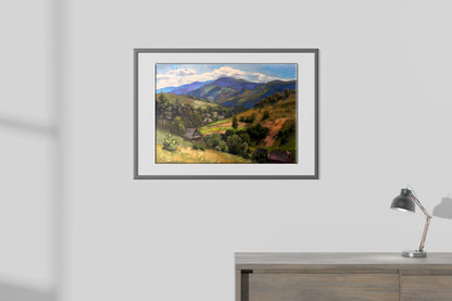 The artwork depicts the Carpathian Mountains by Batrakov