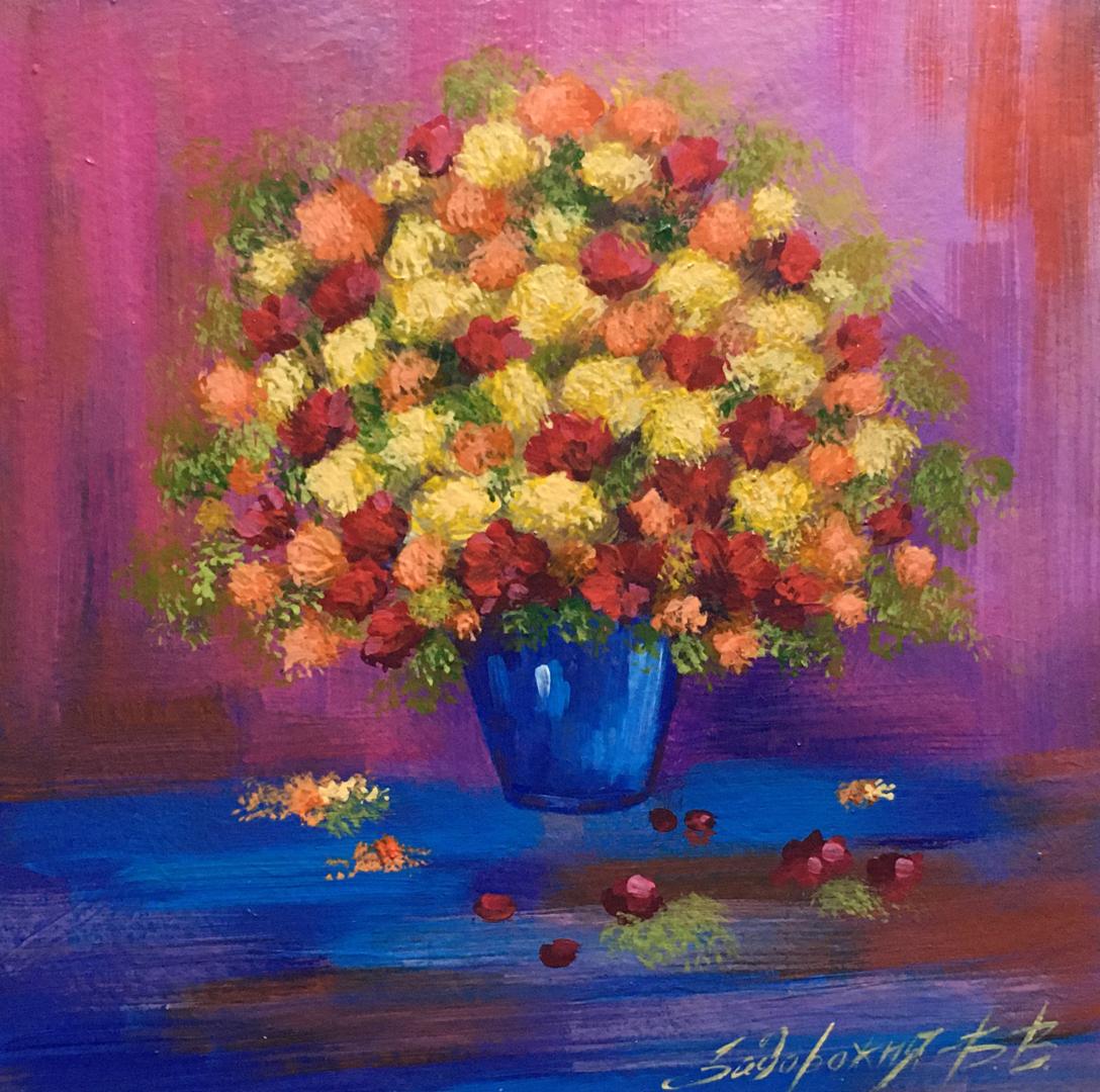 Oil painting Bouquet of flowers Zadorozhnya V. V.