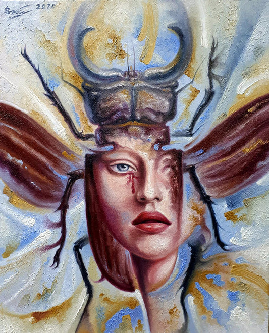 Oil painting Lady Beetle Sergey Voichenko