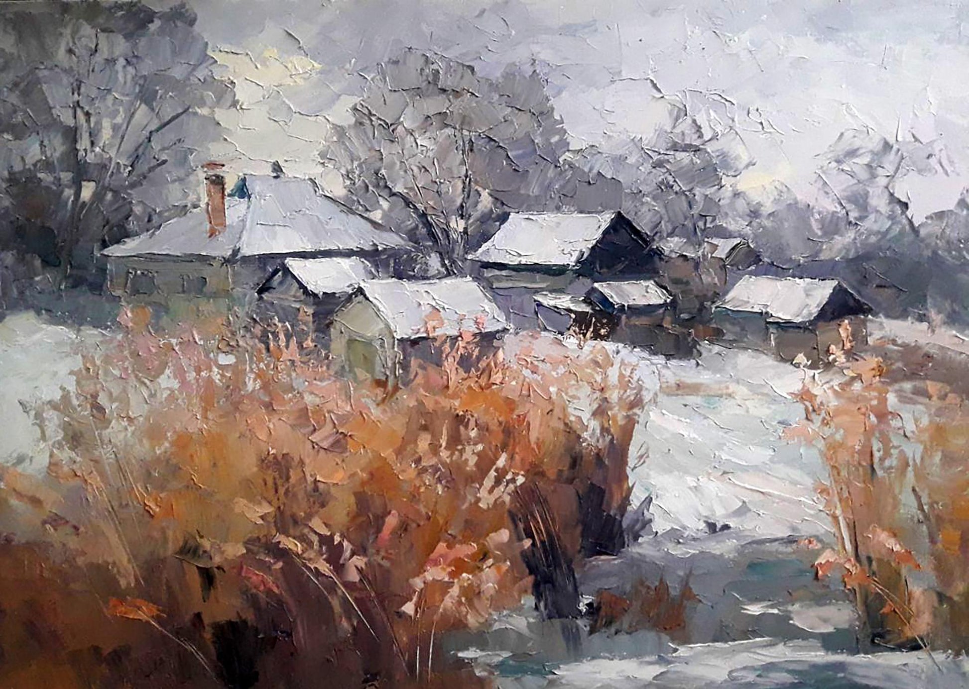 Oil painting February Serdyuk Boris Petrovich