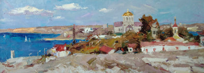 Oil painting Monastery Alexander Nikolaevich Cherednichenko