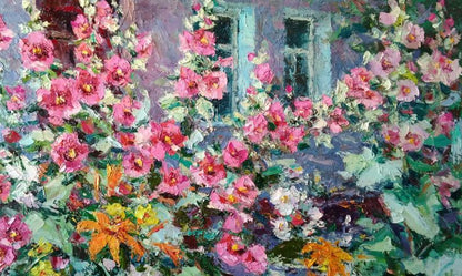 Mallow near the house Alexander Nikolaevich Cherednichenko