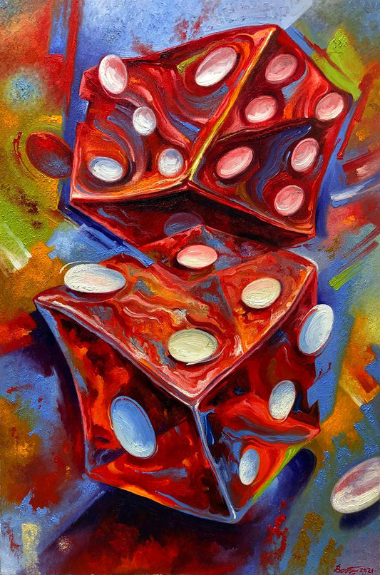Oil painting Cubes Sergey Voichenko
