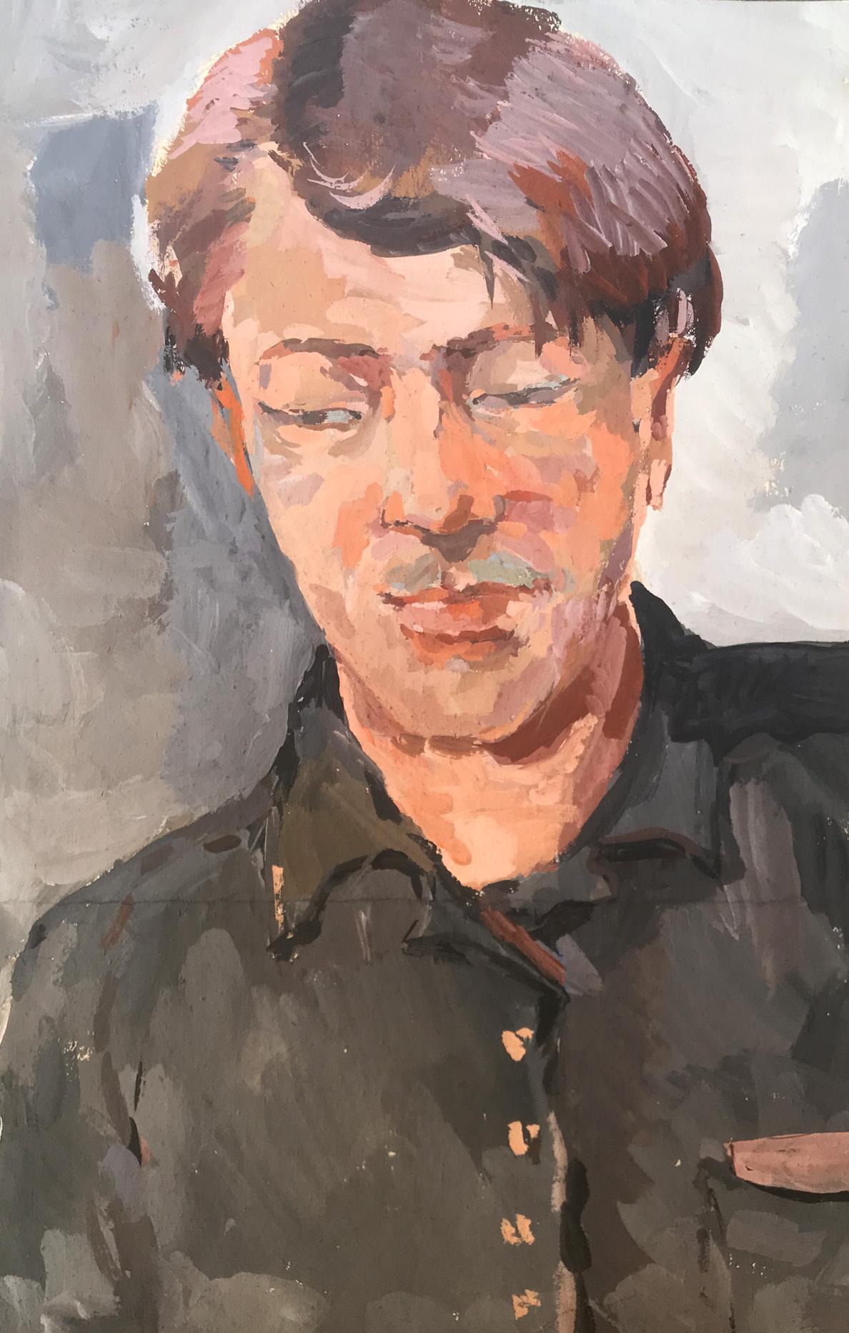Oil painting Portrait of a friend Alexander Arkadievich Litvinov