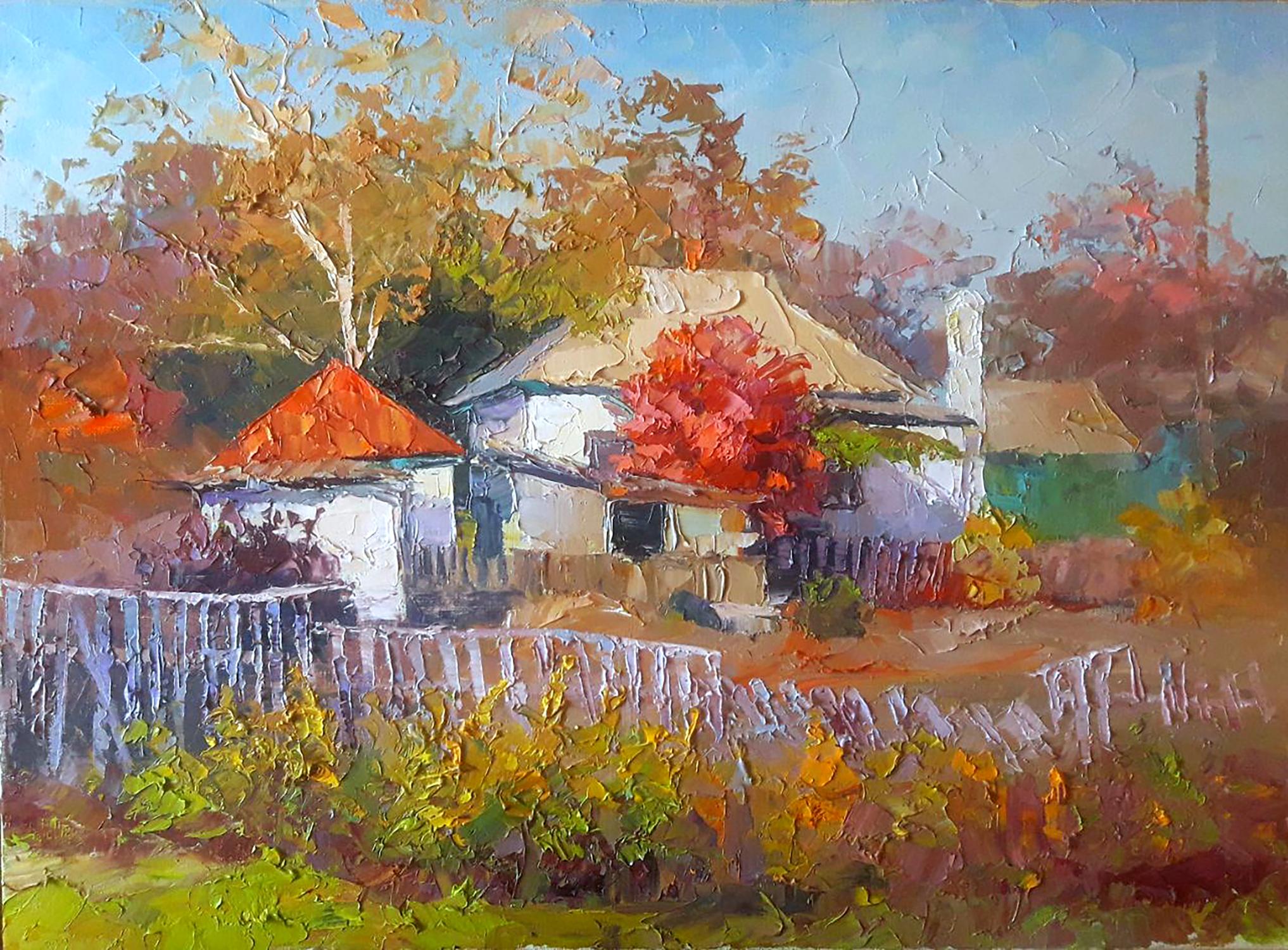Oil painting October is upon us Serdyuk Boris Petrovich