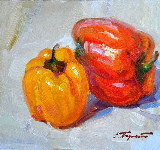 Oli painting Peppers Pereta Vyacheslav