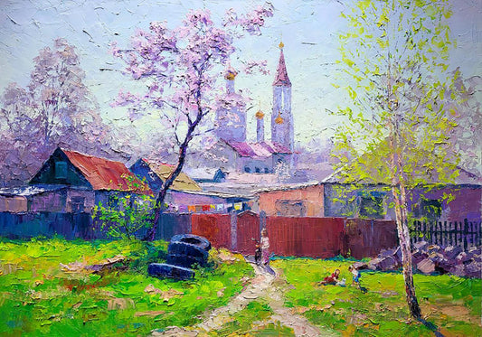 Oil painting April rays Serdyuk Boris Petrovich