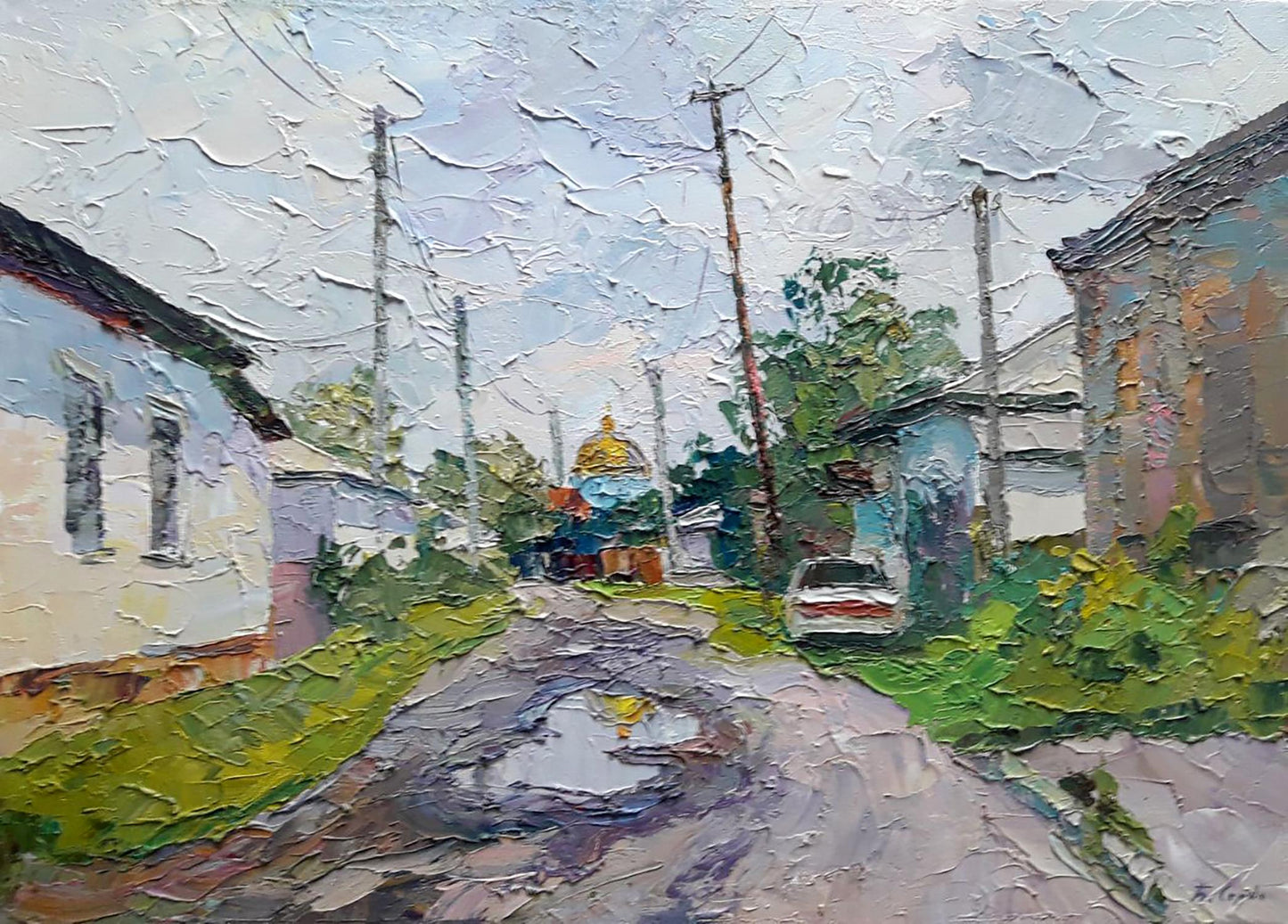 Oil painting After the rain Serdyuk Boris Petrovich