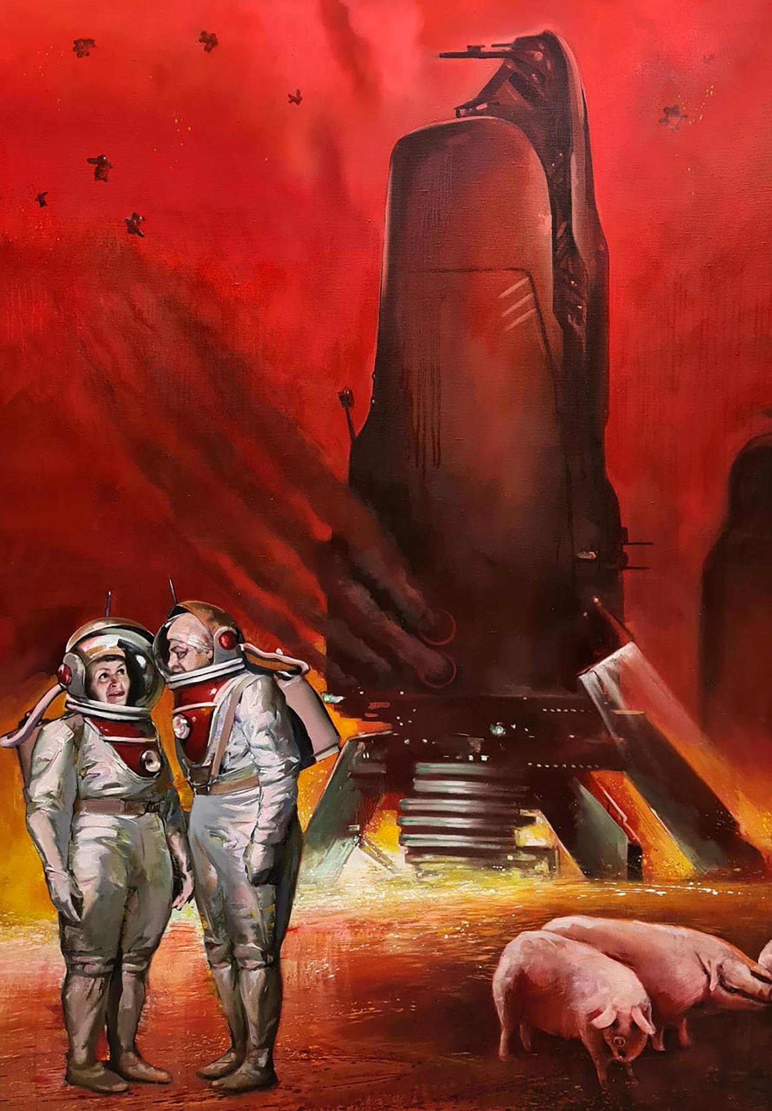 Oil painting Red Planet Igor Konovalov