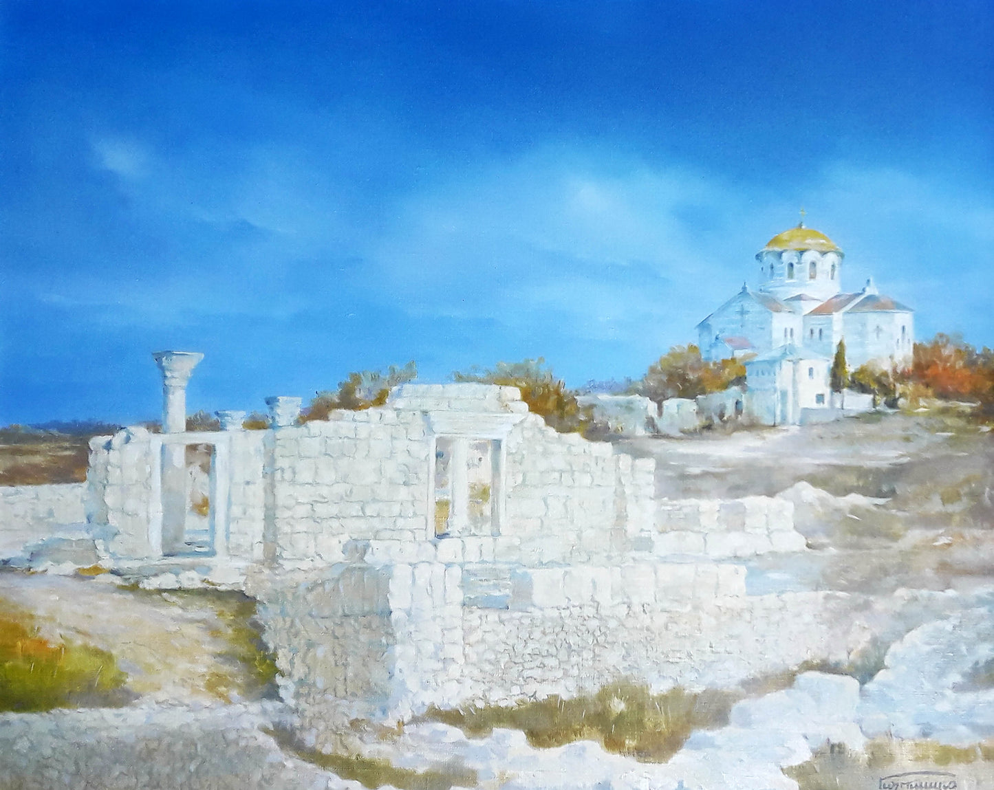Oil painting Chersonesos Korkishko Vasily