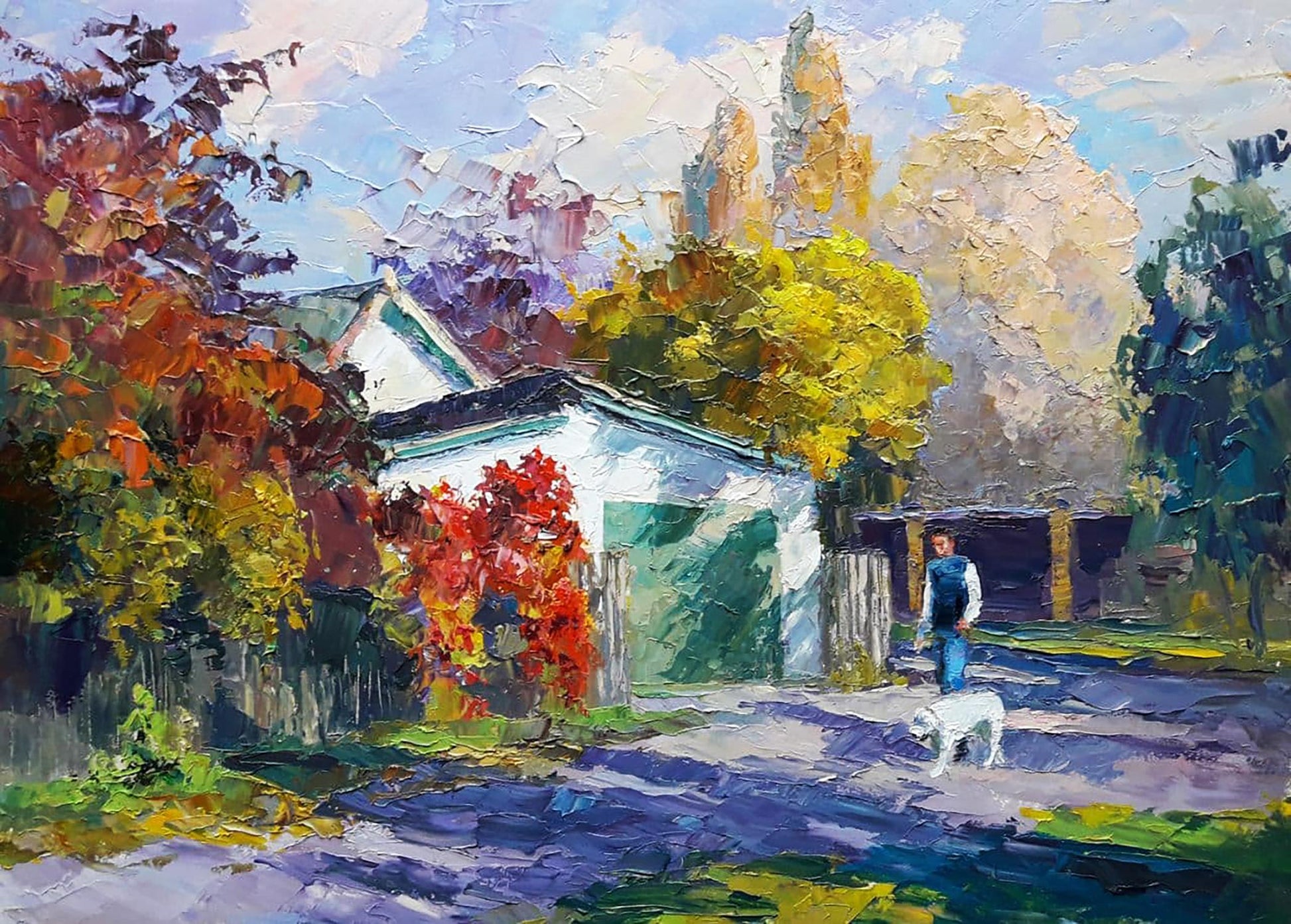 Oil painting Autumn morning Serdyuk Boris Petrovich