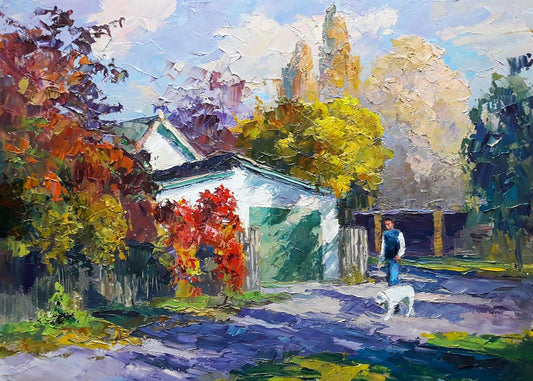 Oil painting Autumn morning Serdyuk Boris Petrovich