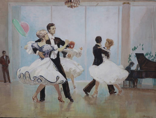 Oil painting Ballroom dance Likholet A.K.