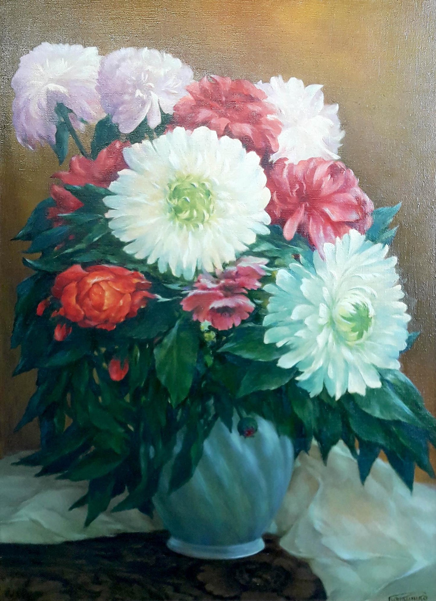 Oil painting Festive still life Korkishko Vasily