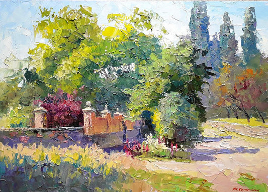 Oil painting June afternoon Serdyuk Boris Petrovich
