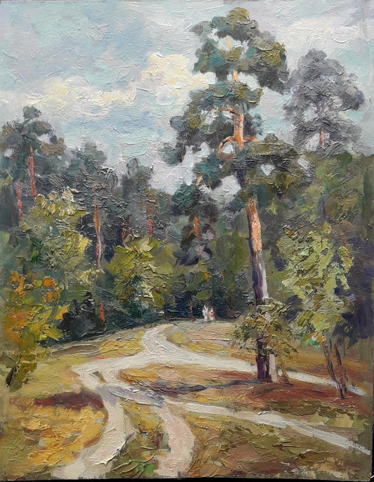 Oil painting Forest Serdyuk Boris Petrovich