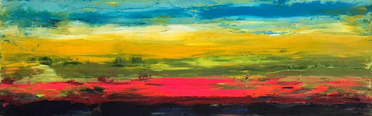 Acrylic painting Special sunset Melezhik Olga