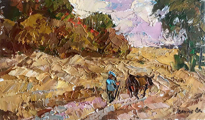 Oil painting Road into the distance Ivanyuk Alex