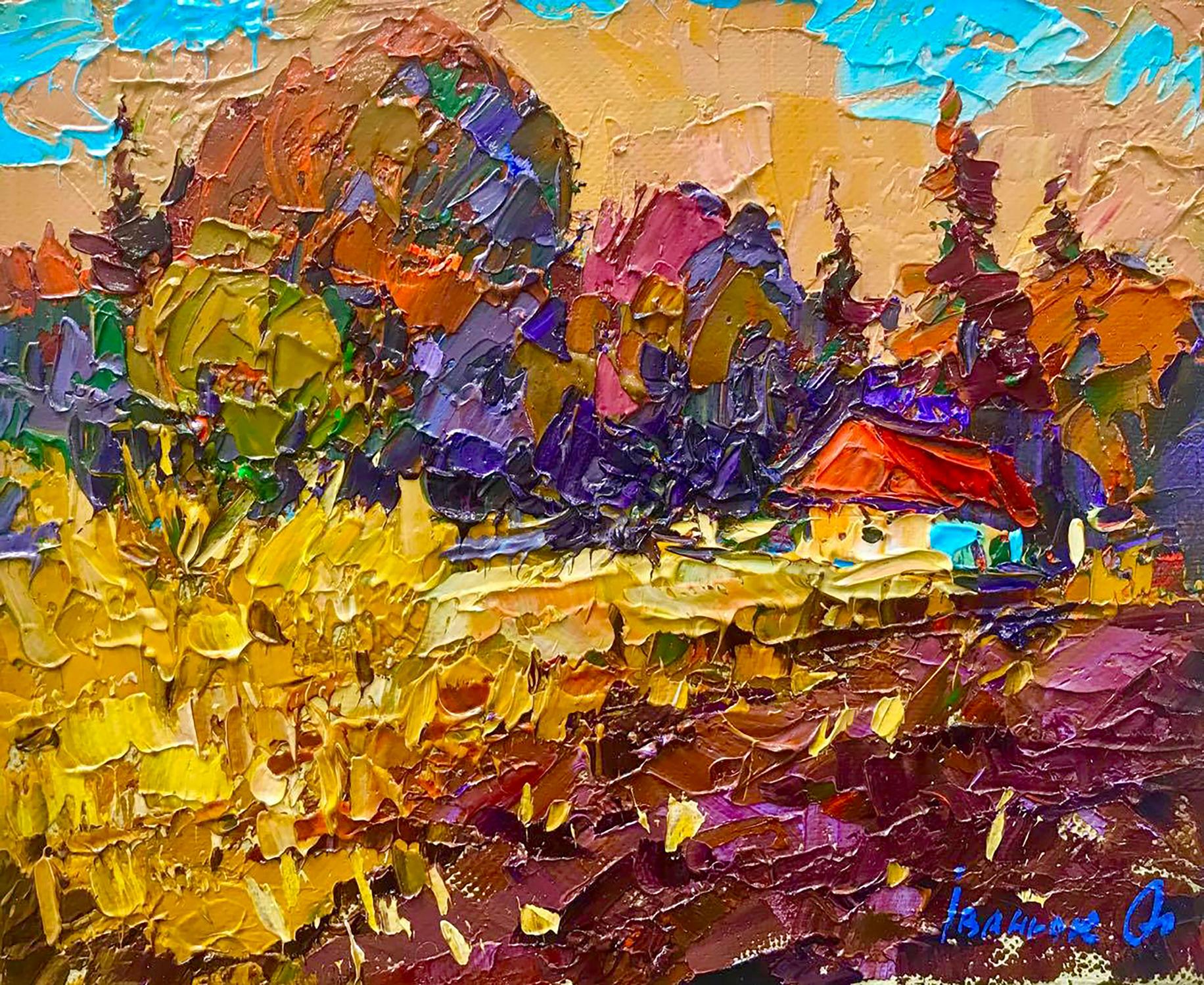 Oil painting Warm evening Ivanyuk Alex