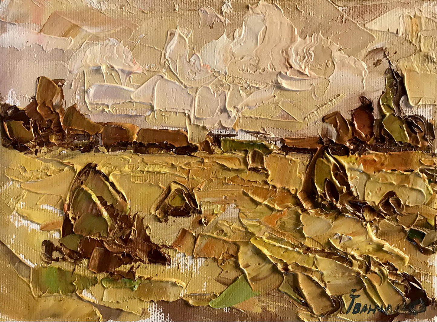 Oil painting Autumn fields Ivanyuk  Alex