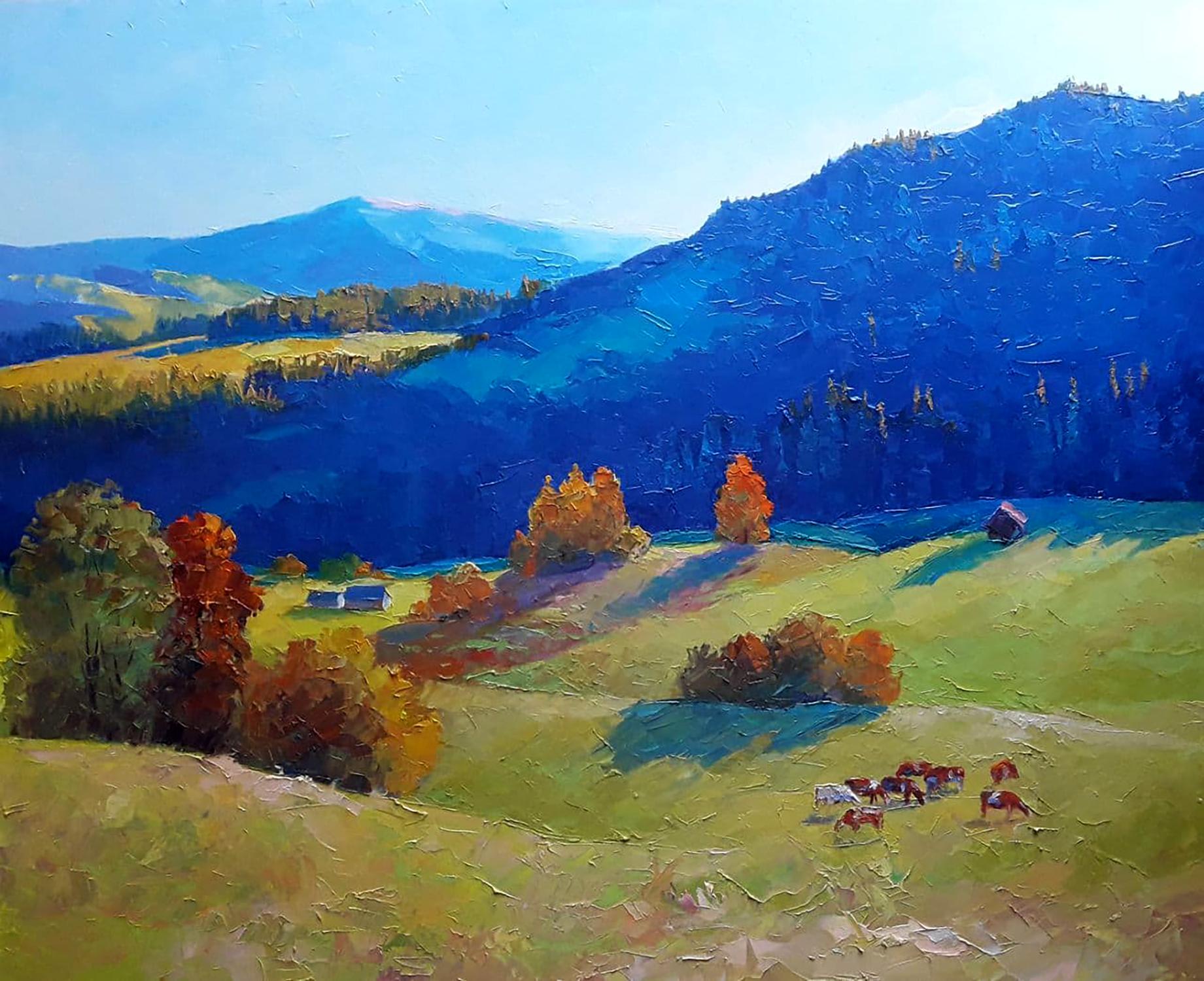Oil painting Sunny meadows Serdyuk Boris Petrovich